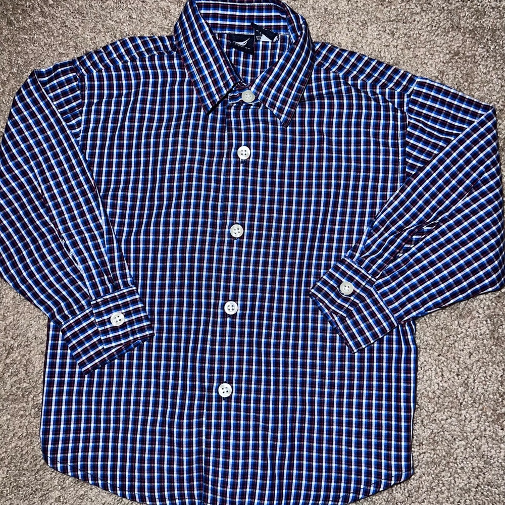 Náutica Shirt, Boys, Blue, 2T